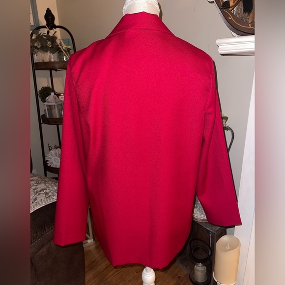 Vintage Alfred Dunner Red button down blazer. Size 10. GUC - Picture 2 of 4